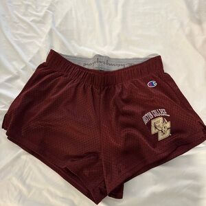 Champion Burgundy Women's Athletic Shorts